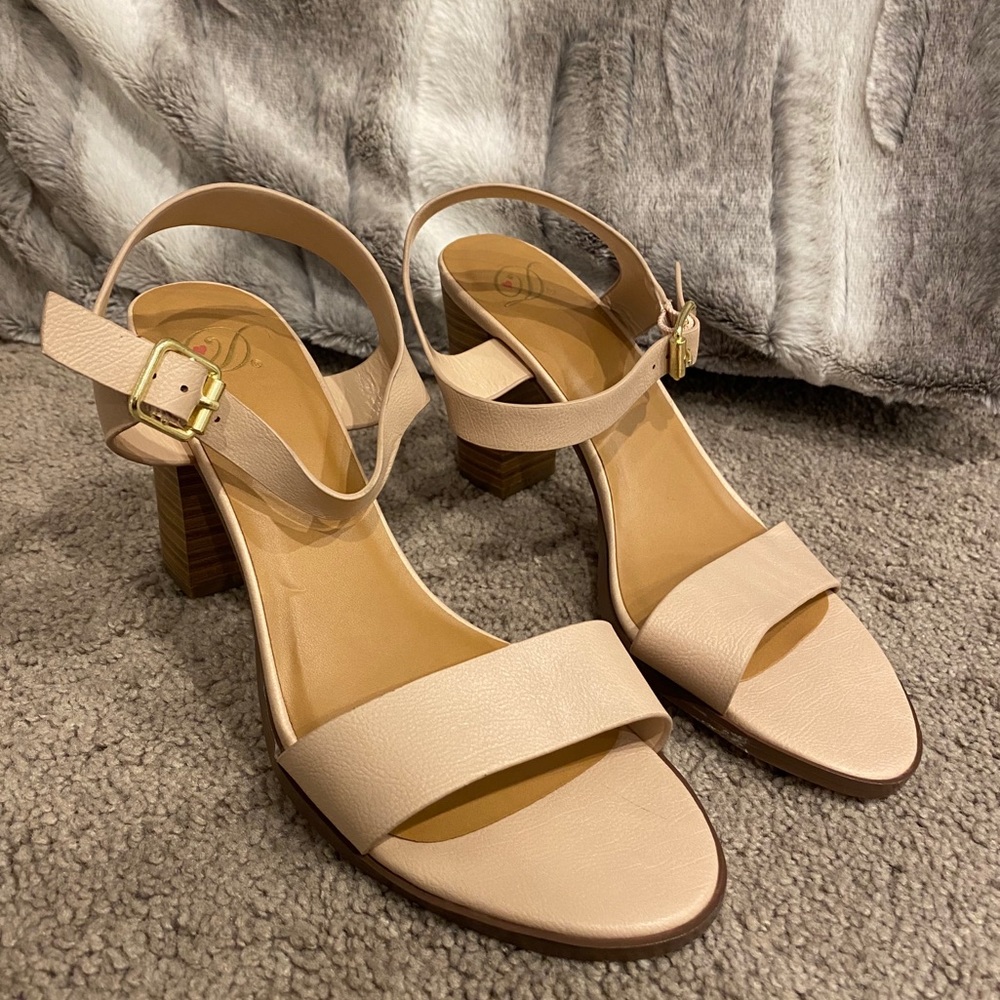 Blush Heeled Sandals